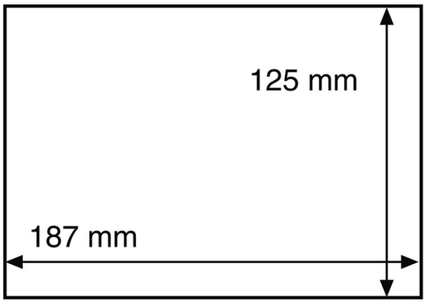 Banknoten-Hüllen aus glasklarer PVC-Folie, 187 x 125 mm, 50er-Packung